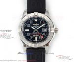 GB Factory Breitling Avenger II GMT Black Dial 43mm Seagull ETA2836 Automatic Watch